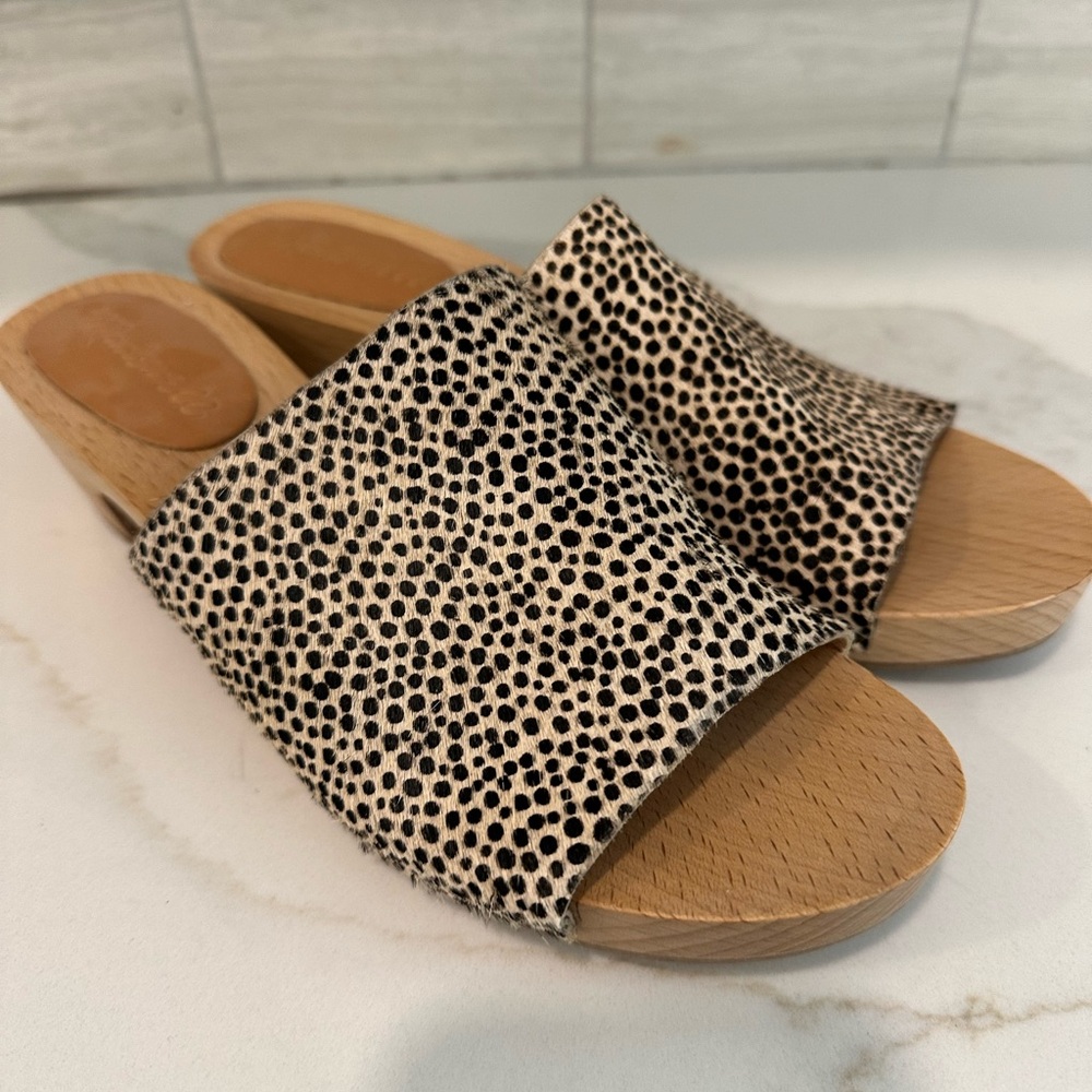 Madewell Leopard Print Slide Sandals